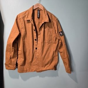 Raeburn Orange Gorpcore Chore Jacket Size S Made In Portugal